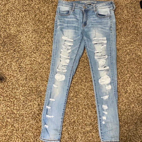 American Eagle Outfitters Denim - American Eagle Light Washed Ripped Jeans